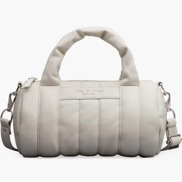 RAG & BONE LEATHER DUFFLE CLOUD MINI NWT - Picture 1 of 7